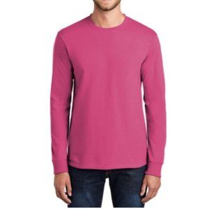 NWT Port & Company XLT Quality T-Shirt Mens Long Sleeve Big & Tall X-Large Tall